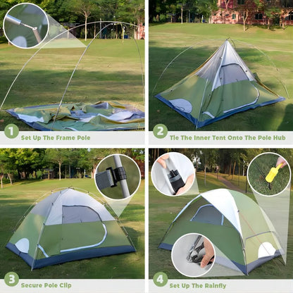 2/4 Person Tents for Camping - Lightweight Outdoor Camping Tents 7.2 Lb