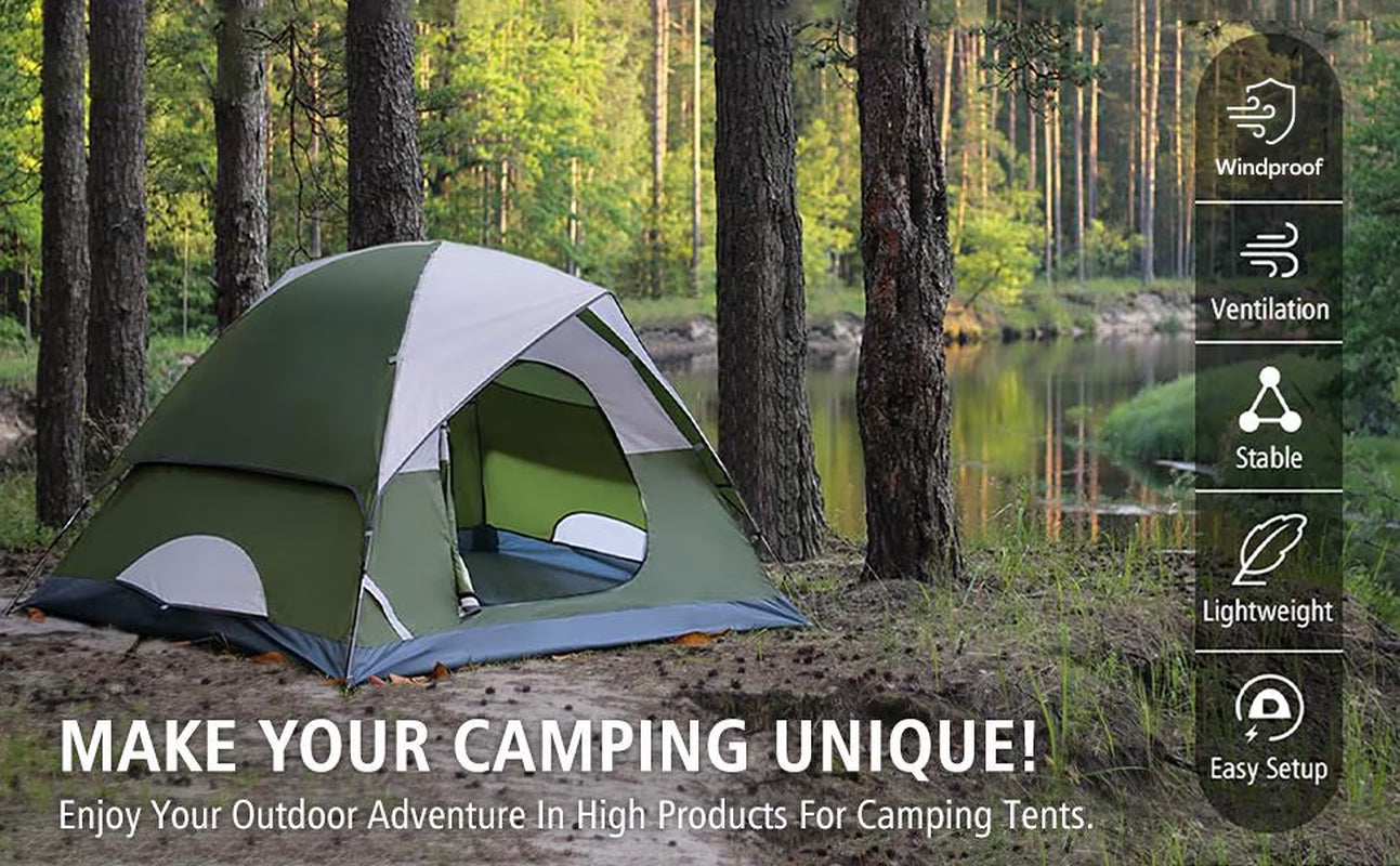 2/4 Person Tents for Camping - Lightweight Outdoor Camping Tents 7.2 Lb