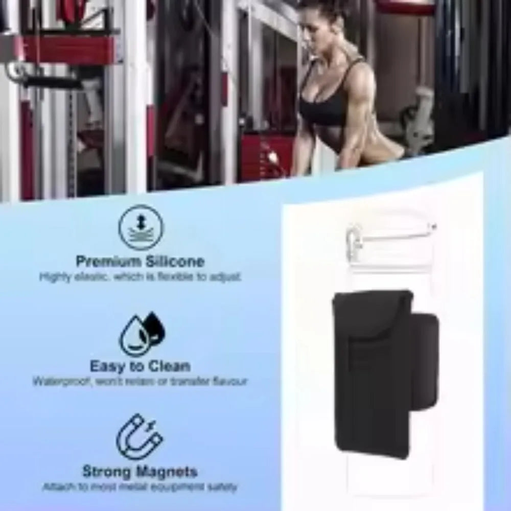 Magnetic Water Bottle Holder Water Bottle Holder Gym Accessories Water Bottle Holder with Key Pocket Mobile Phone SIM Card