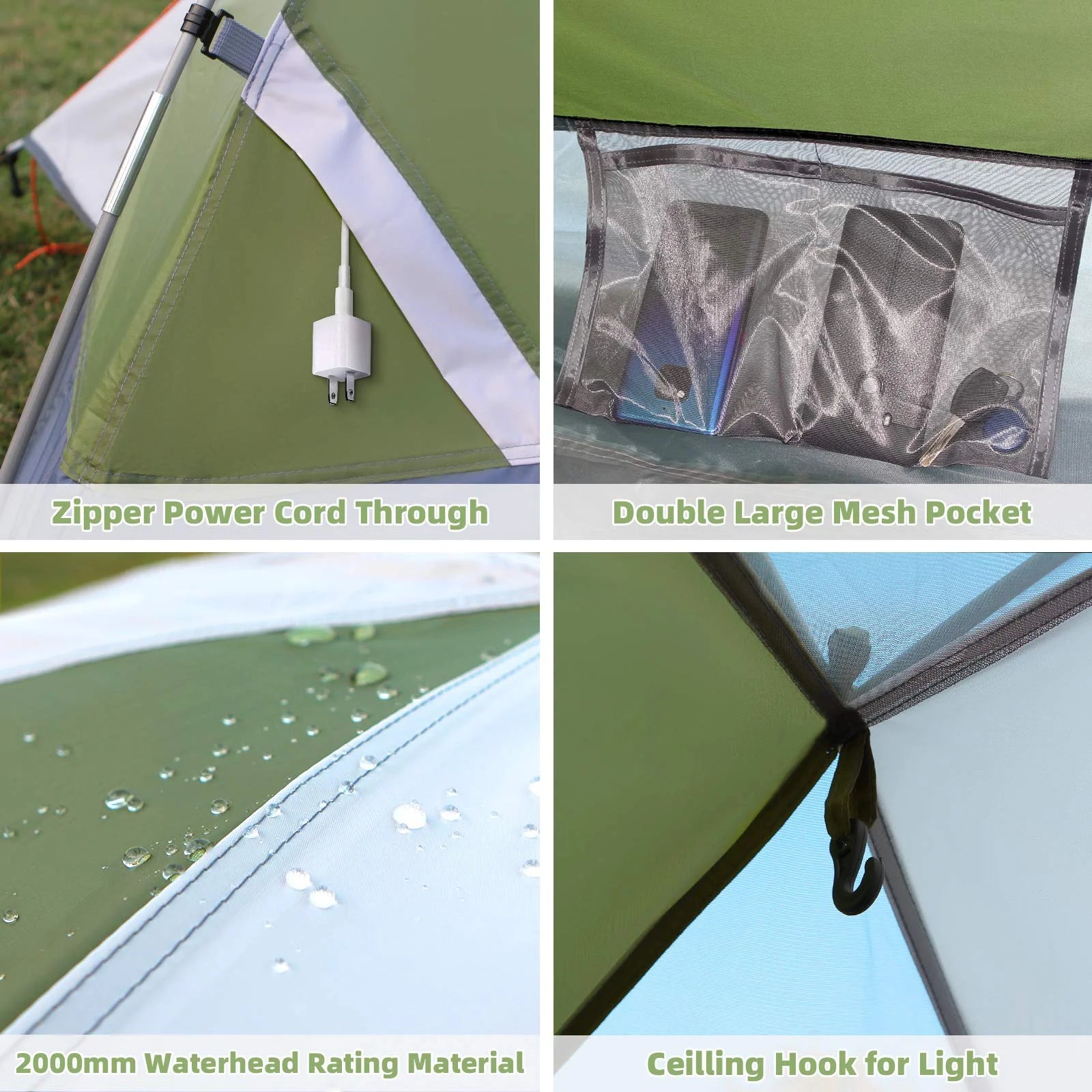 2/4 Person Tents for Camping - Lightweight Outdoor Camping Tents 7.2 Lb